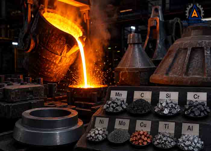 بهینه سازی فولاد منگنزی در ریختگری